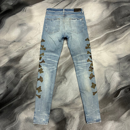 Amiri Indigo/Green Bones Jean