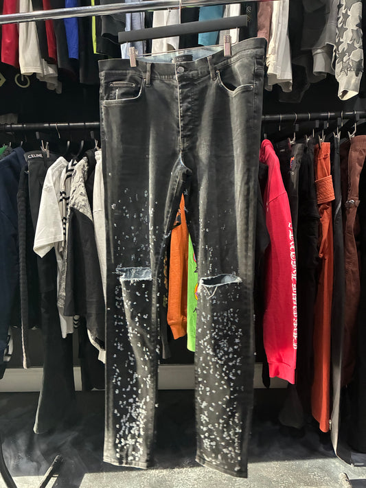 Amiri Black/Denim Blue Shotgun Jean (36)