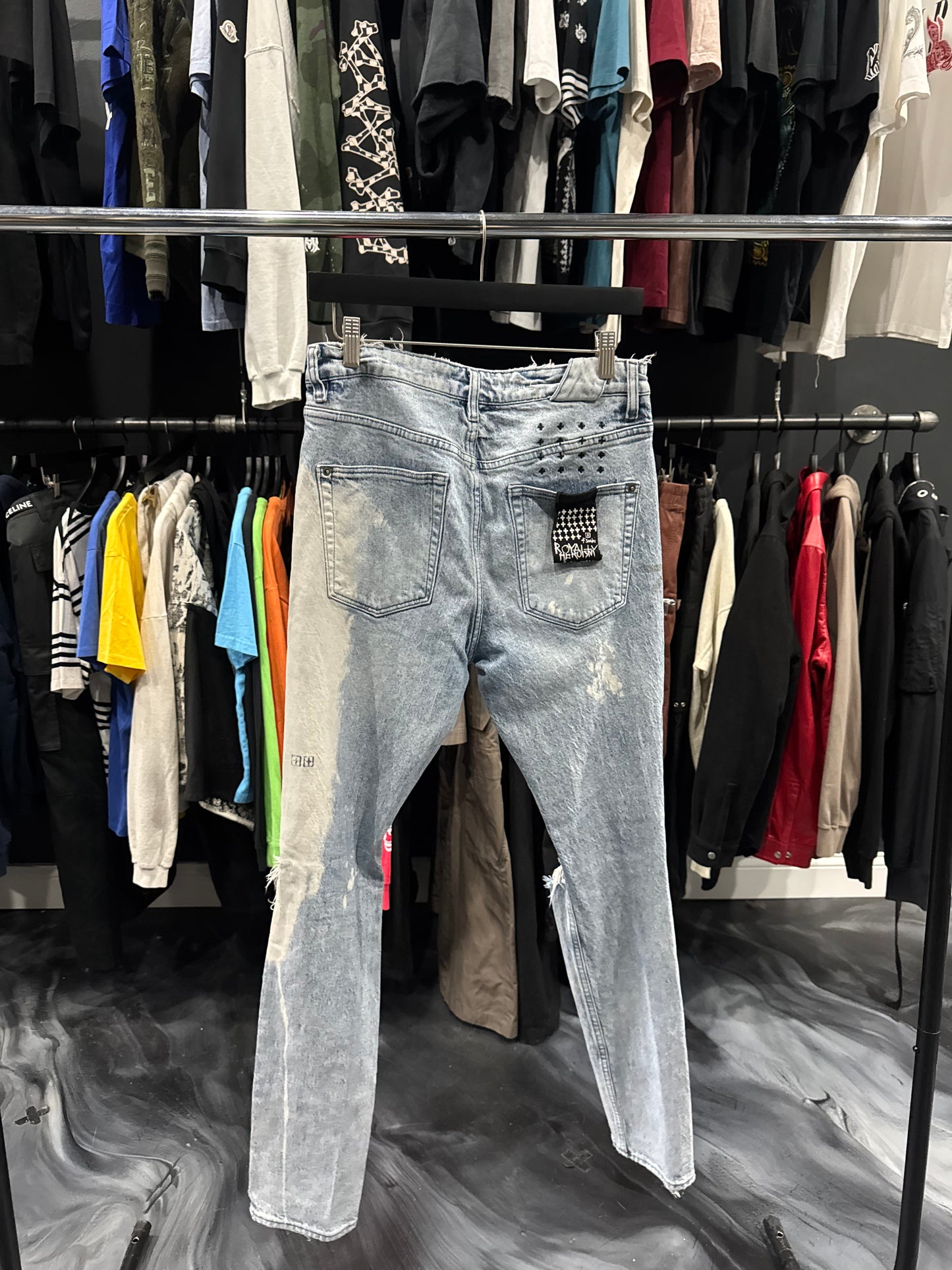 Ksubi Bleached Light Blue Knee Slit Jean (32)
