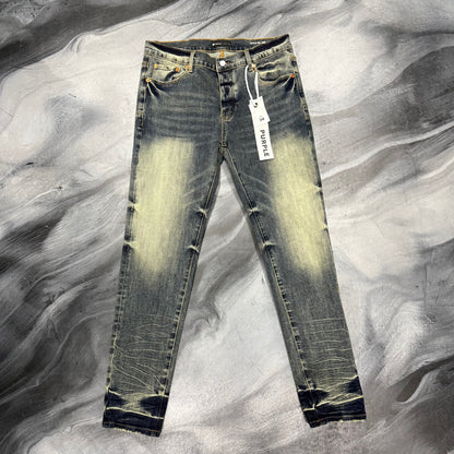 Purple Brand Dark Wash Faded Jean
