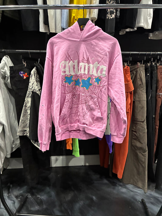Sp5der Pink/Blue Hoodie (L)