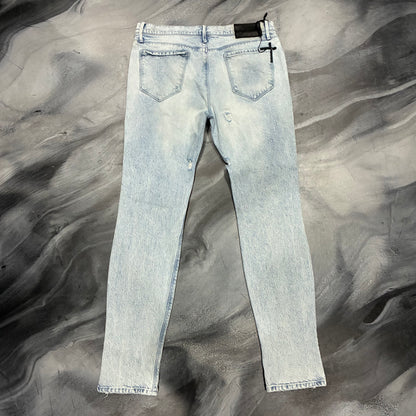 RTA Light Blue Distressed RIP Jean (36)
