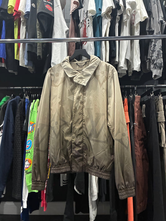 Louis V Tan/Brown Gradient Windbreaker Jacket