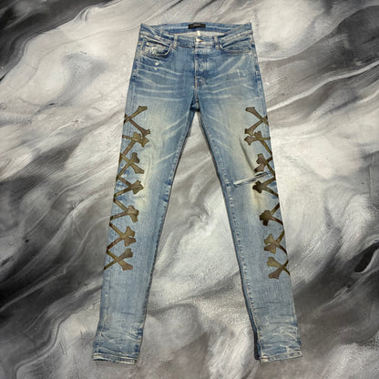 Amiri Indigo/Green Bones Jean (32)
