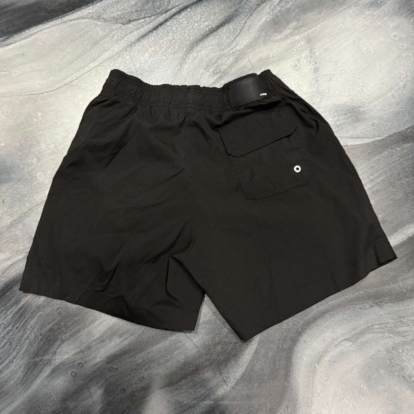 Amiri Back/White Logo Swimtrunks