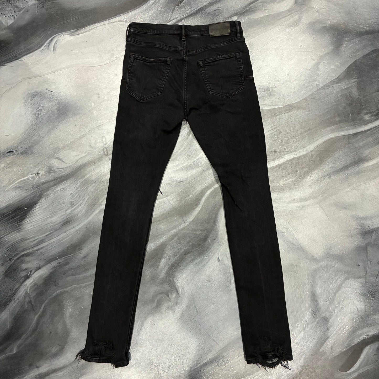 Purple Brand Black Thrasher Skinny Jean (30)