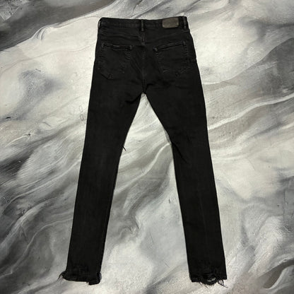 Purple Brand Black Thrasher Skinny Jean (30)