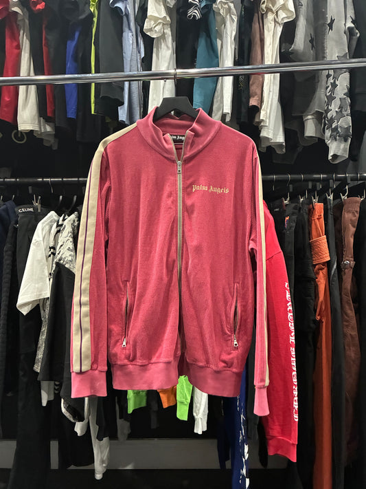 Palm Angels Light Red Corduroy Track Jacket (2XL)