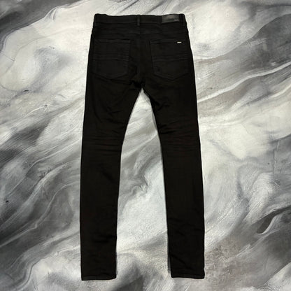 Amiri Black/Teal Bandanna Patch Jean (32)