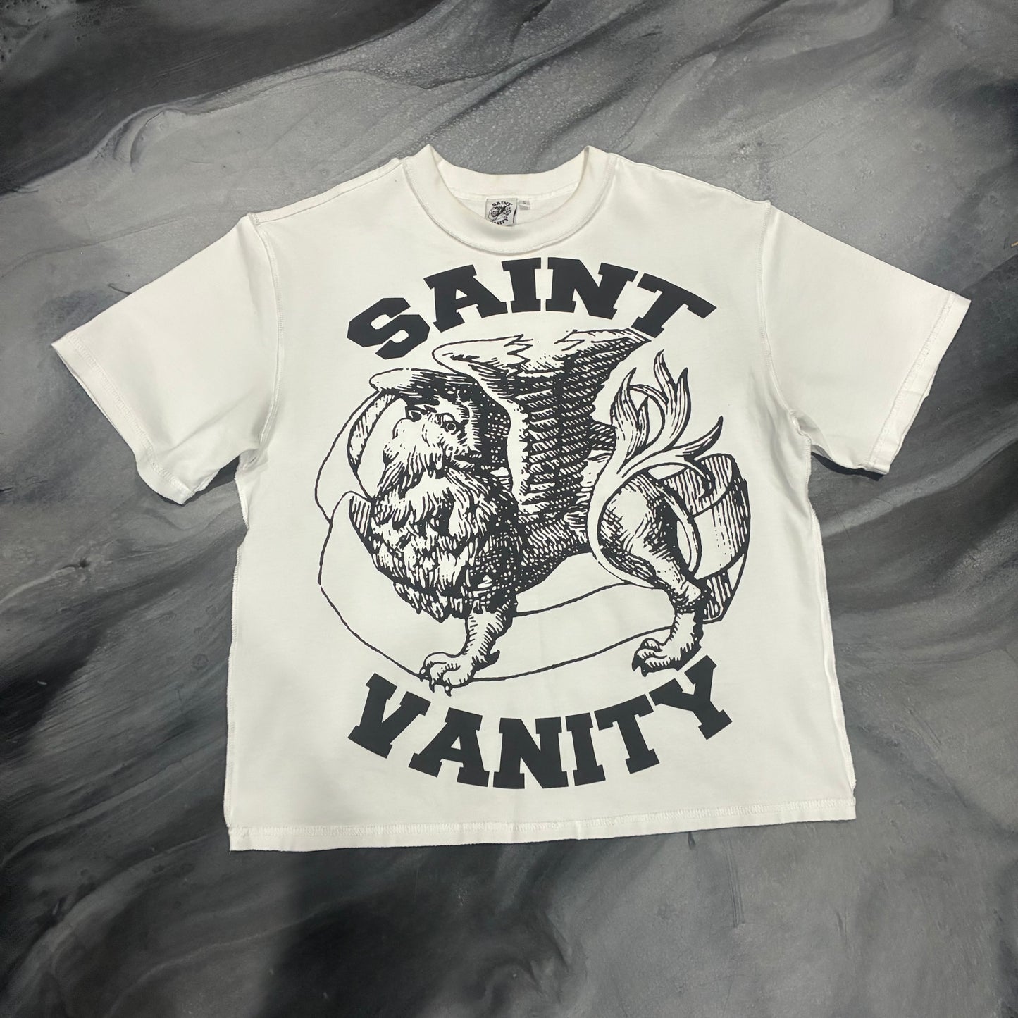 Saint Vanity White/Black Griffin Tee (S)