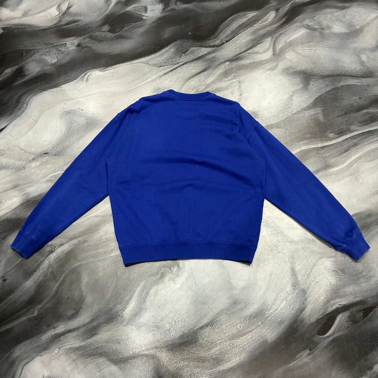 Versace Blue/White Logo Crewneck Sweater (L)