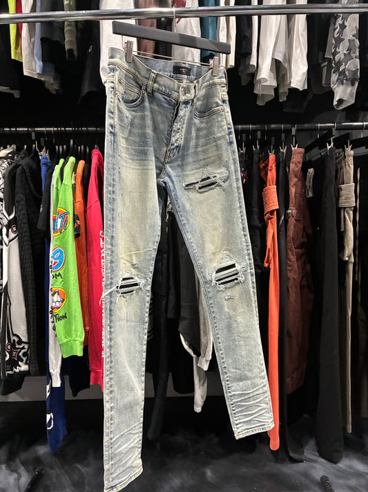Amiri Antique Indigo/Black Patch Jean (32)