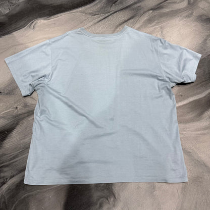 Celine Baby Blue/Black Logo Tee (L)