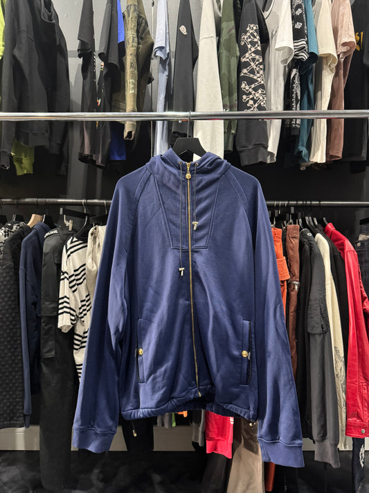Versace Navy Blue Zip Up Hoodie (L)