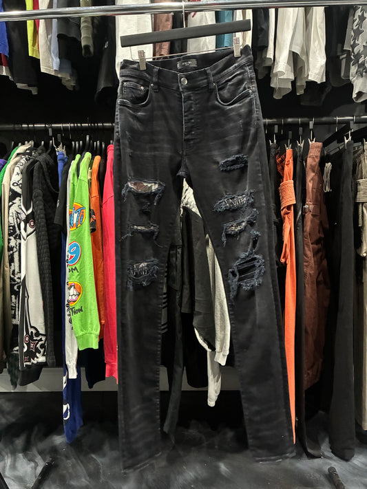 Amiri Black Distressed MX1 Jean (32)