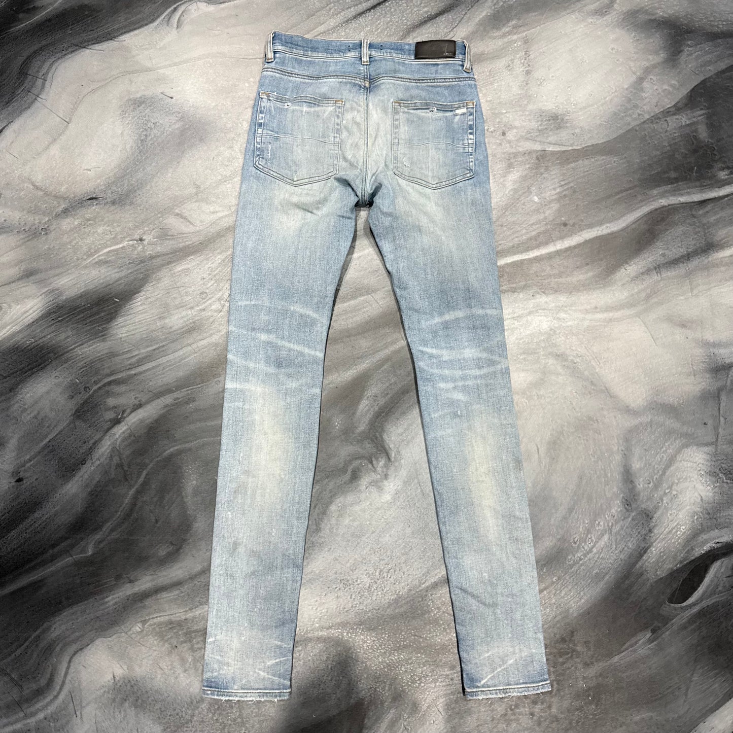 Amiri Light Blue/Rainbow Thrasher Jean (29)