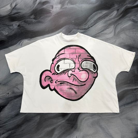 Billionaire White/Pink Head Tee (L)