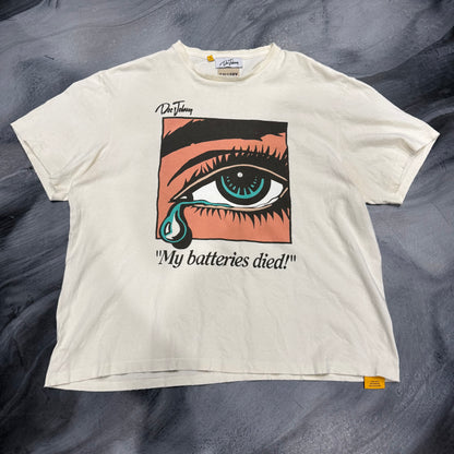 Gallery Dept Cream My Batteries Died Tee (XL)
