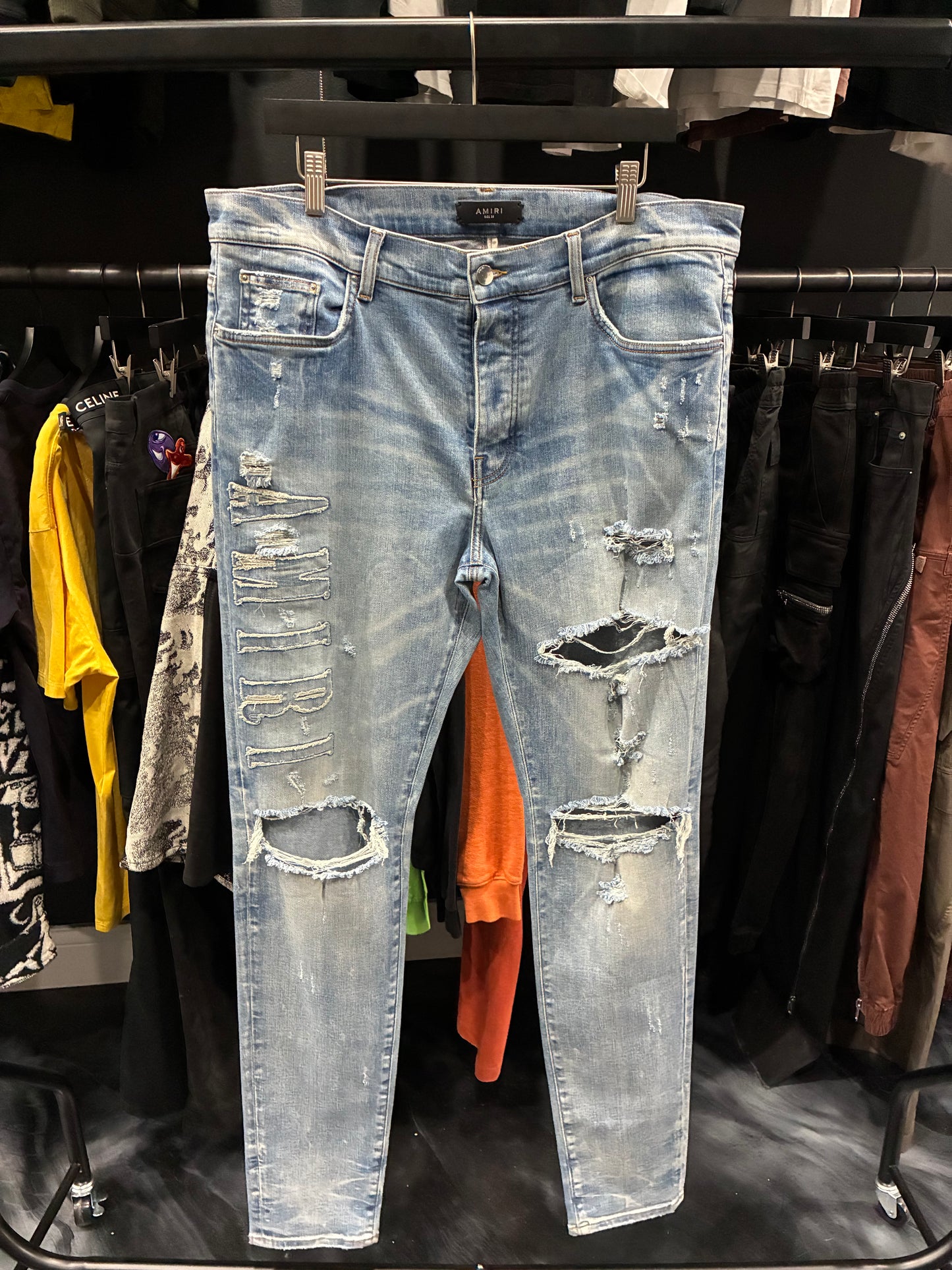 Amiri Light Blue/Denim Core Logo Jean (38)