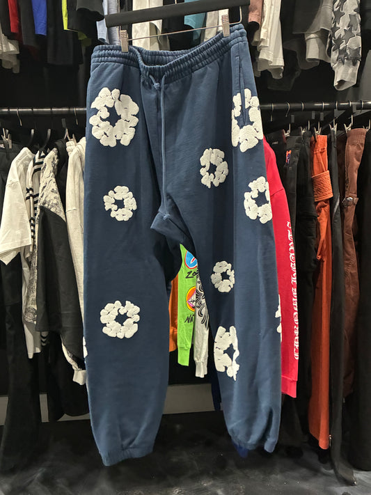 Denim Tears Cotton Wreath Sweatpants Navy