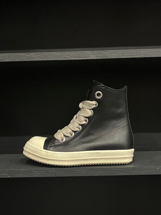 Rick Owens Black Temple Jumbolace Sneaks Sneakers (41.5EU)