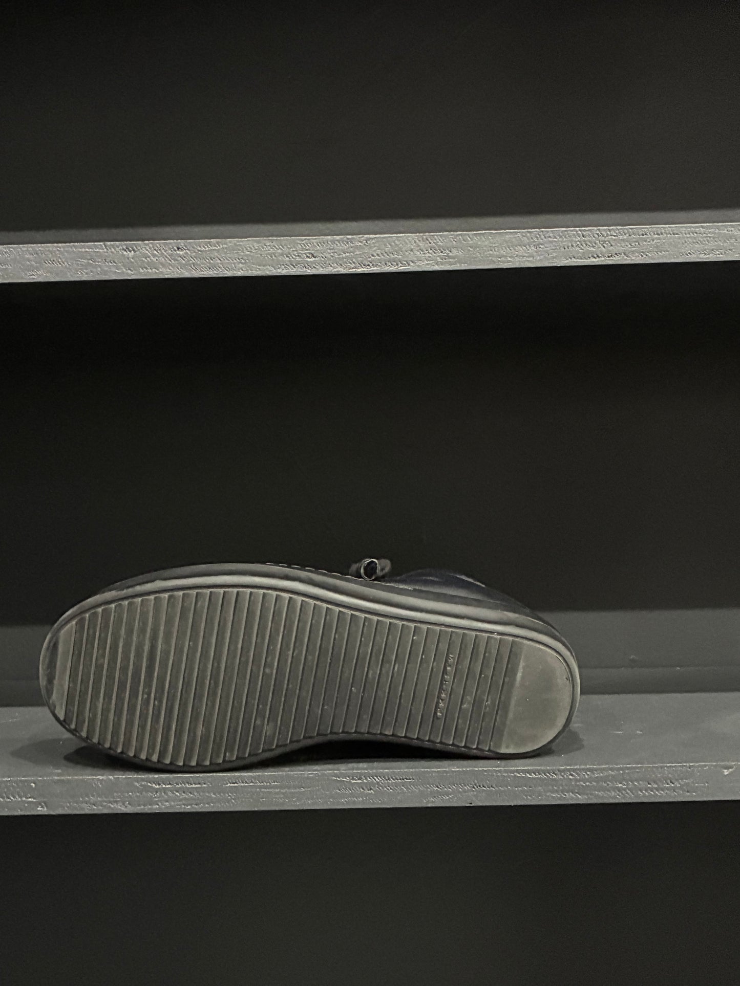 Rick Owens Black Jumbo Lace Low Sneaker (40)