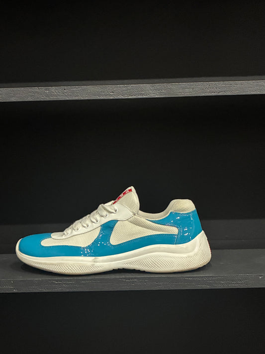 Prada America's Cup Biker Fabric Sneakers Sky Blue (9)